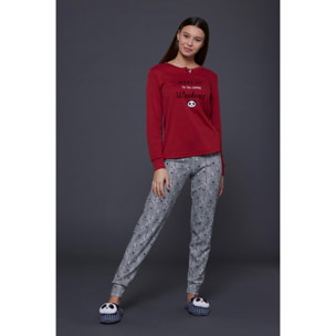 Pigiama donna caldo cotone pancipe Noidinotte