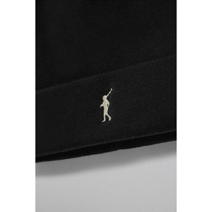 Gorro Vinny negro con logo bordado Rigby Go