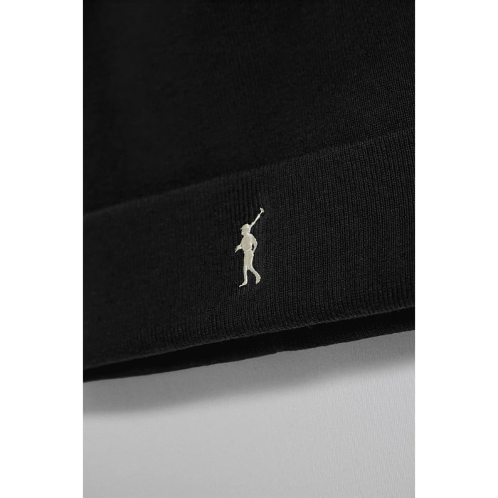 Gorro Vinny negro con logo bordado Rigby Go