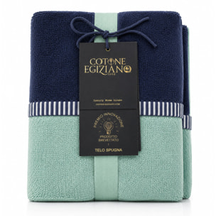 COTONE EGIZIANO Telo bagno Reverse in cotone egiziano 550 gr_Black Gold