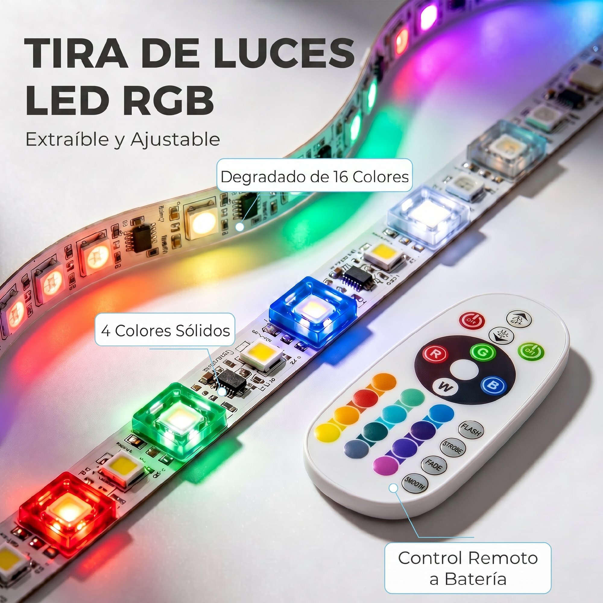 Mueble de TV Suspendido con Luces LED, Mueble de TV para Salón con Estantes Abiertos, Estilo Moderno, para Televisión 75 Pulgadas, 177,8x30x18 cm, Blanco