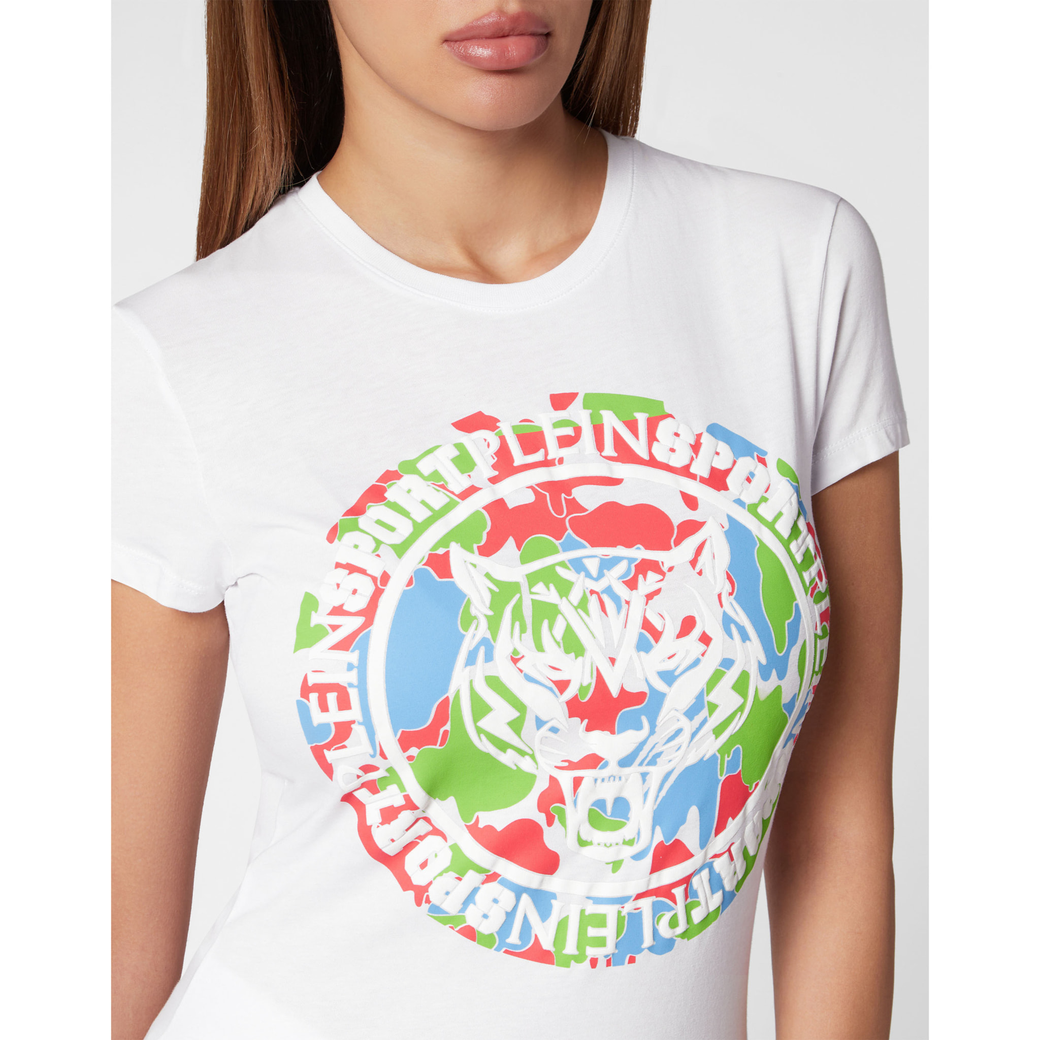 PLEIN SPORT T-Shirt Slim Fit CARBON TIGER