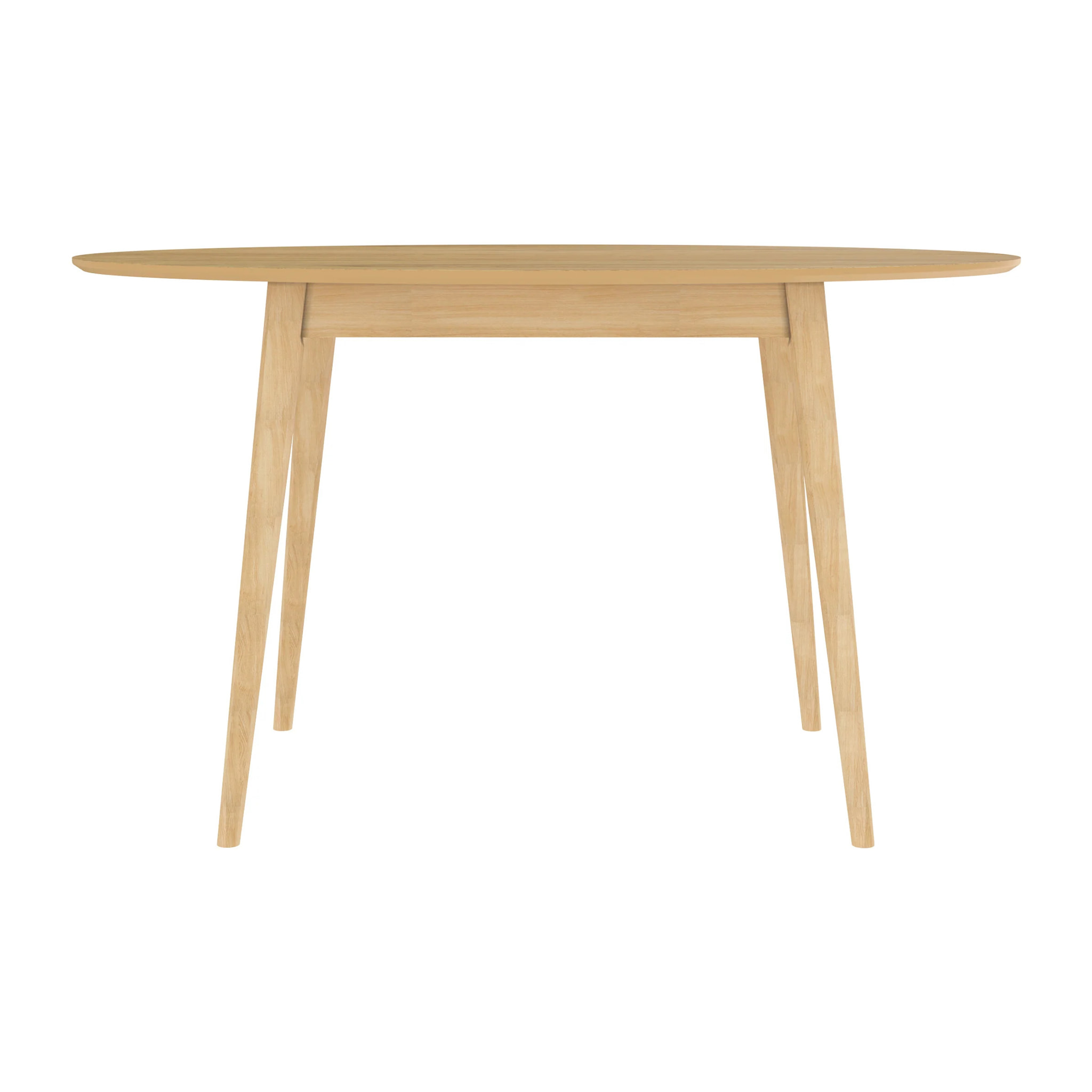 Table ovale 4 personnes en bois clair 130 cm - Eddy