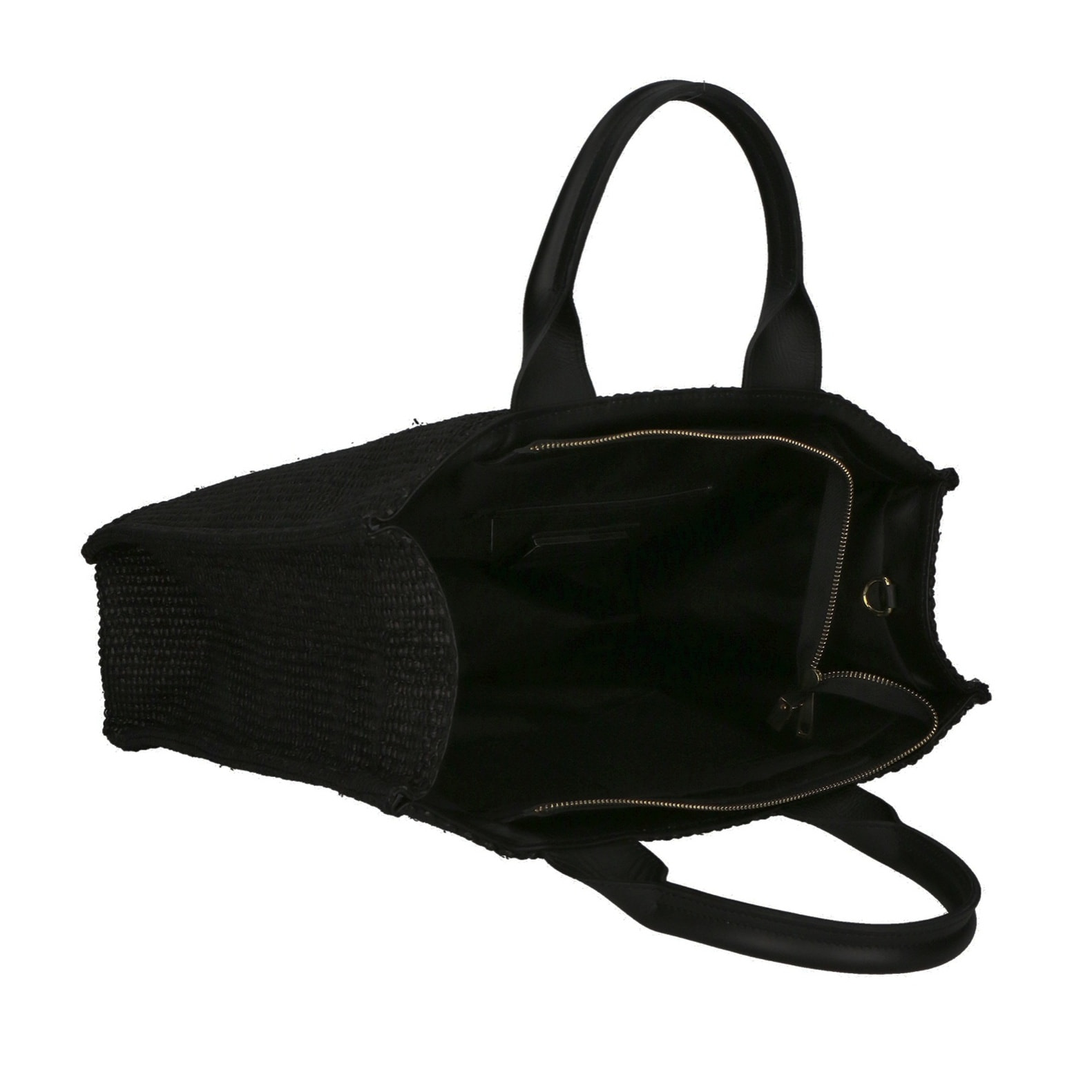 Borsa a mano da donna - Modello False - Misto pelle e tessuto - 31.0 x 41.5 x 15.5 cm