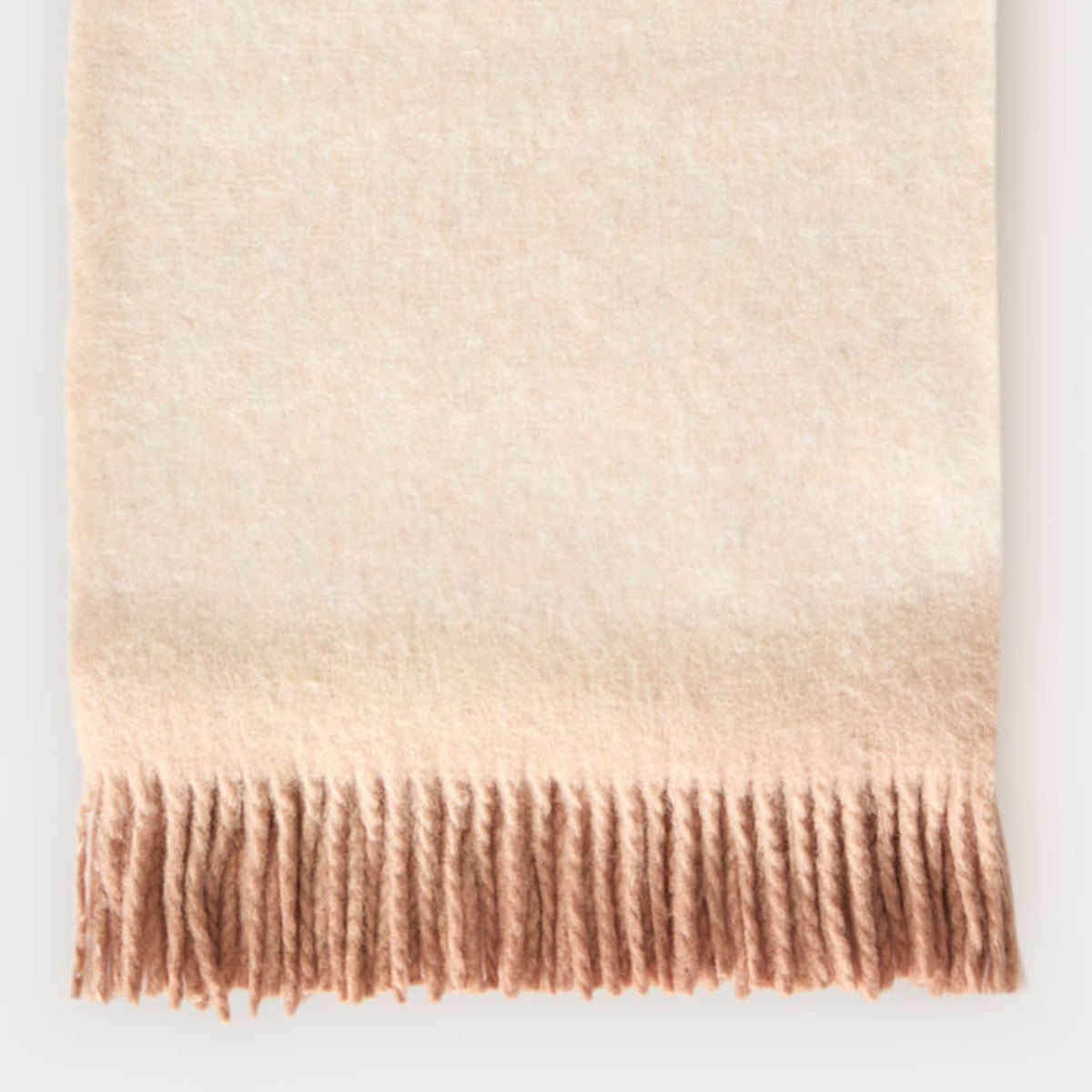 Motivi - Bufanda larga degradada con flecos - Beige