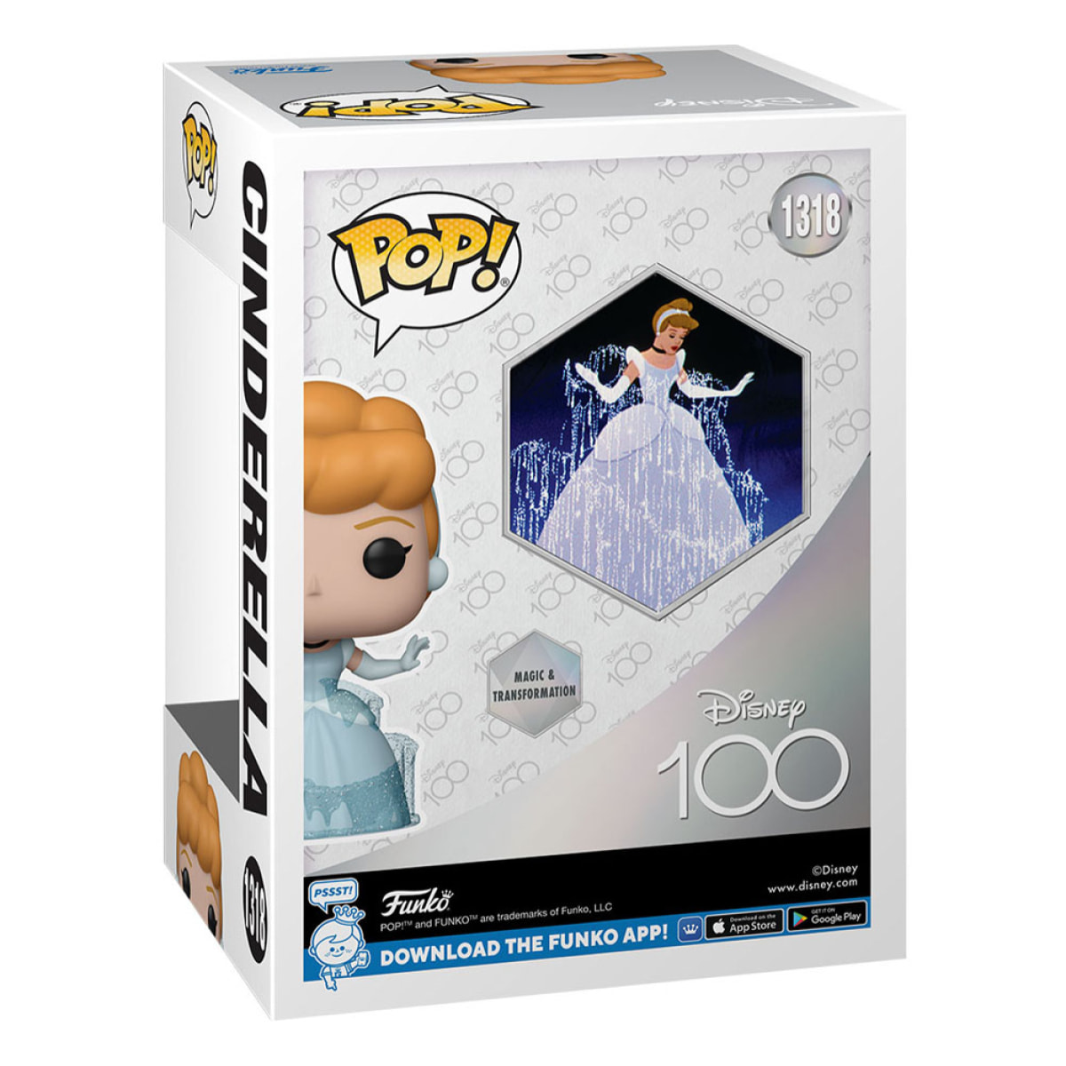 Disney's 100th Anniversary Pop! Disney Vinile Figura Cinderella 9 Cm Funko