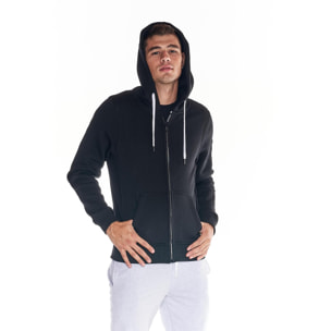 Sudadera de hombre Heavy Basic con cremallera completa y capucha