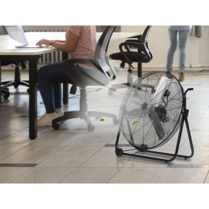 Ventilateur industriel 160W avec 3 vitesses et roues