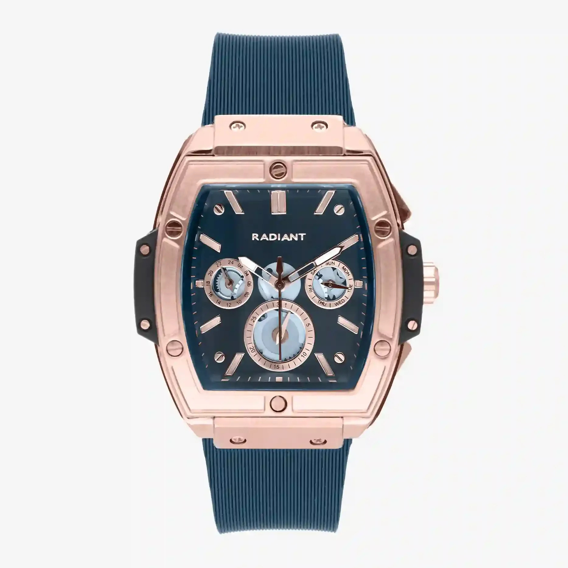 Reloj Radiant RA655204 Hombre Analogico Cuarzo con Correa de Silicona