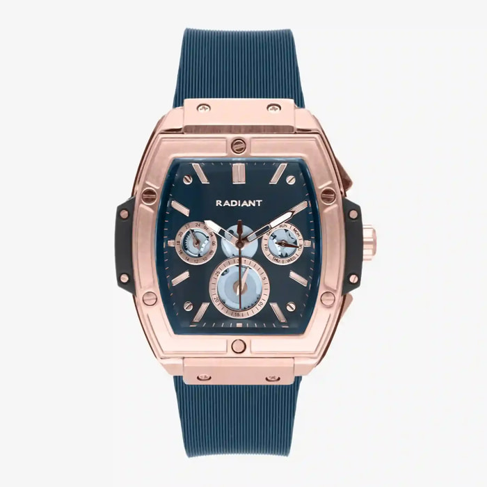 Reloj Radiant RA655204 Hombre Analogico Cuarzo con Correa de Silicona