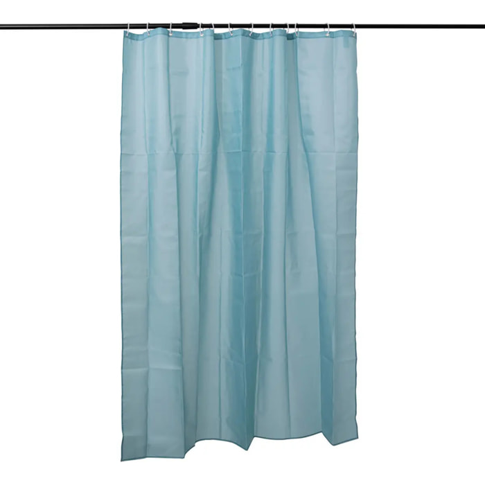 Rideau de douche 180x200cm Bleu artic Colorama