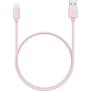 Câble de charge ESSENTIELB USB-A 1M vers lightning rose