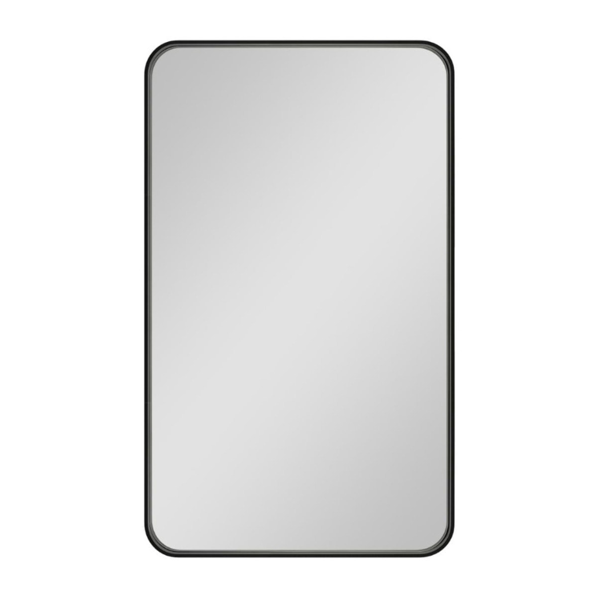 50x70 cm miroir suspendu rectangulaire, cadre en aluminium, noir (SATZOB5070CE)
