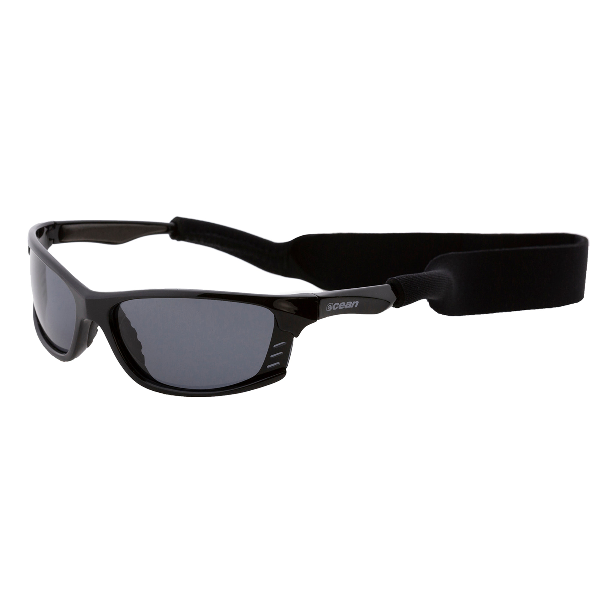 Gafas de deportes acuáticos OCEAN CYPRUS - Negro brillante / Ahumada