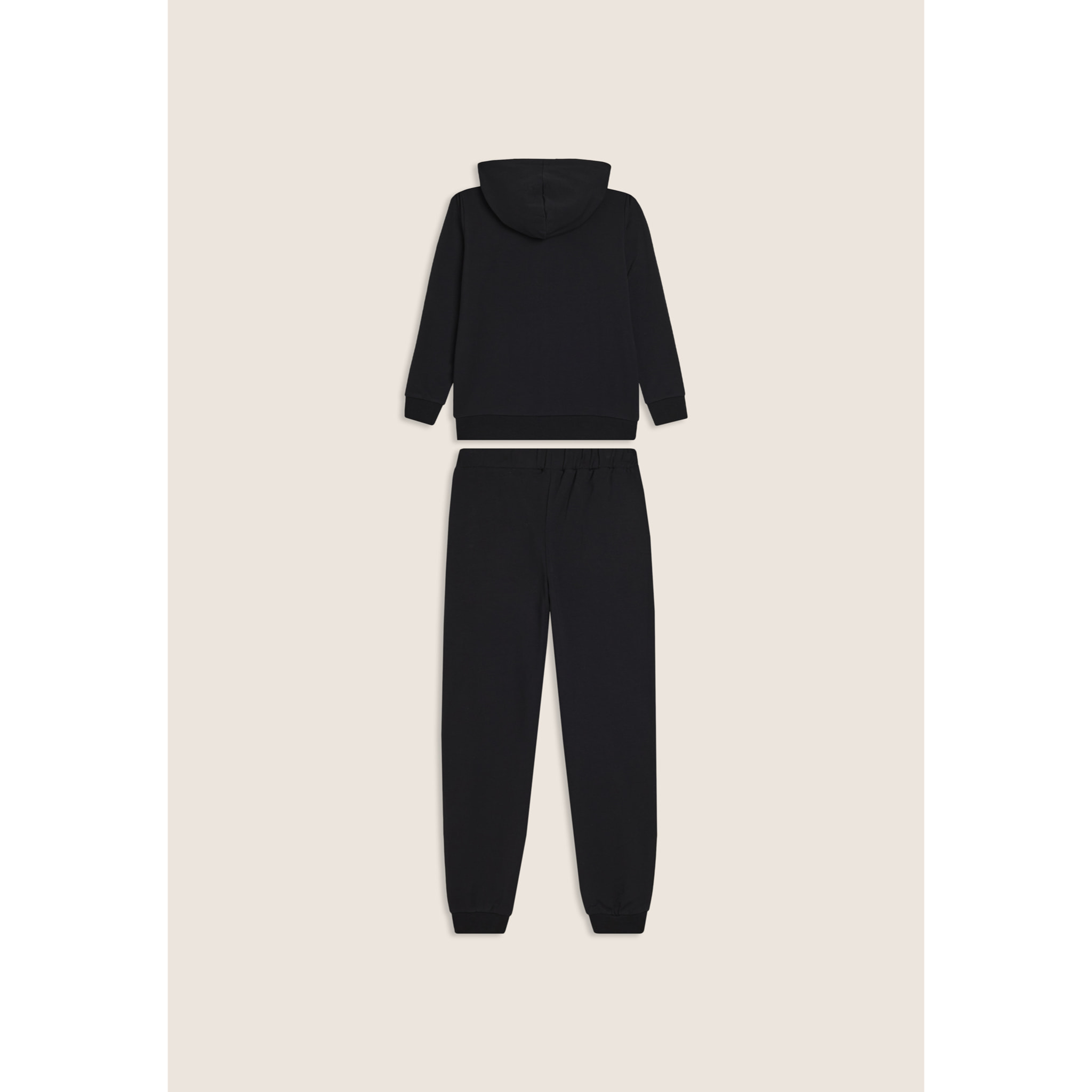 Tuta Junior full-zip con cappuccio e tasche a marsupio