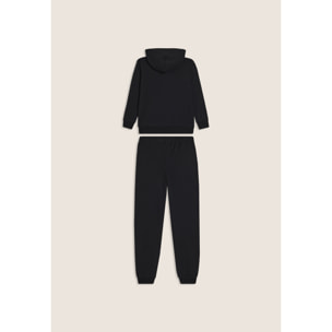 Tuta Junior full-zip con cappuccio e tasche a marsupio