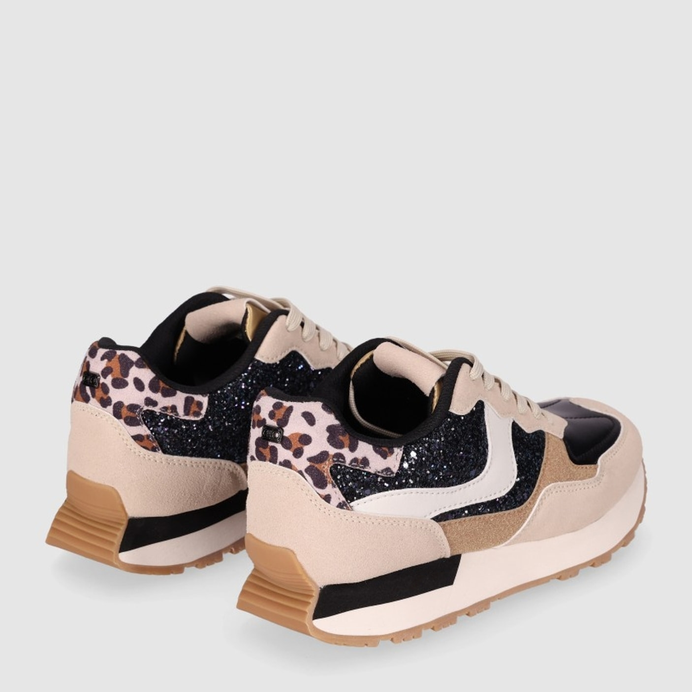 Deportivos de Tejido - Beig - Tacón: 4 cm