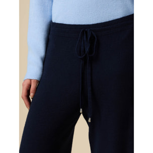 Oltre - Pantaloni in maglia - Blu