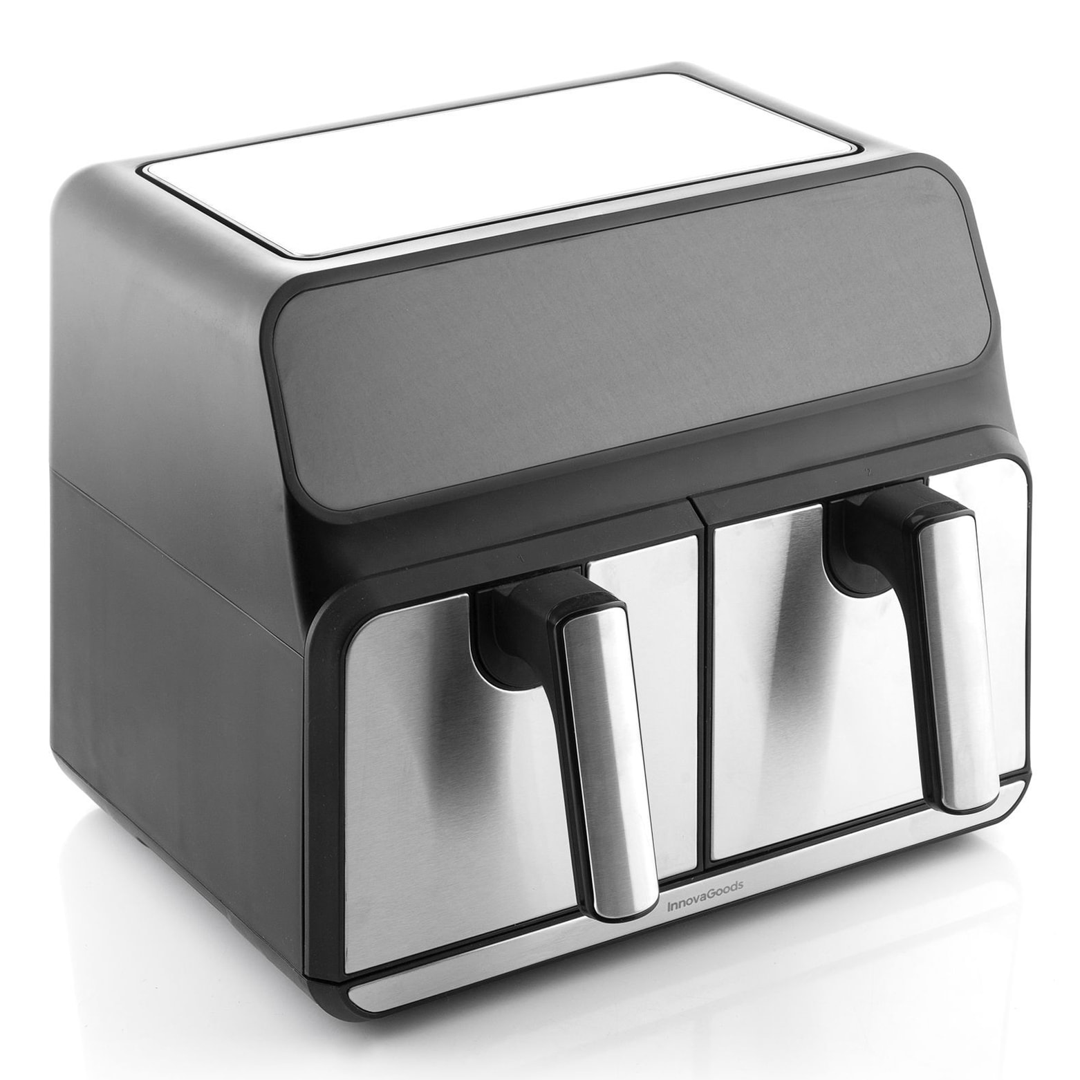 Friggitrice senza olio Fryinn Double 8000 - nero e grigio cromato - 8 L