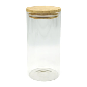 Boîte de conservation en verre 1,5L avec couvercle en Bambou Fackelmann Eco Friendly