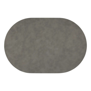 Set de table oval Kim 49x33cm gris