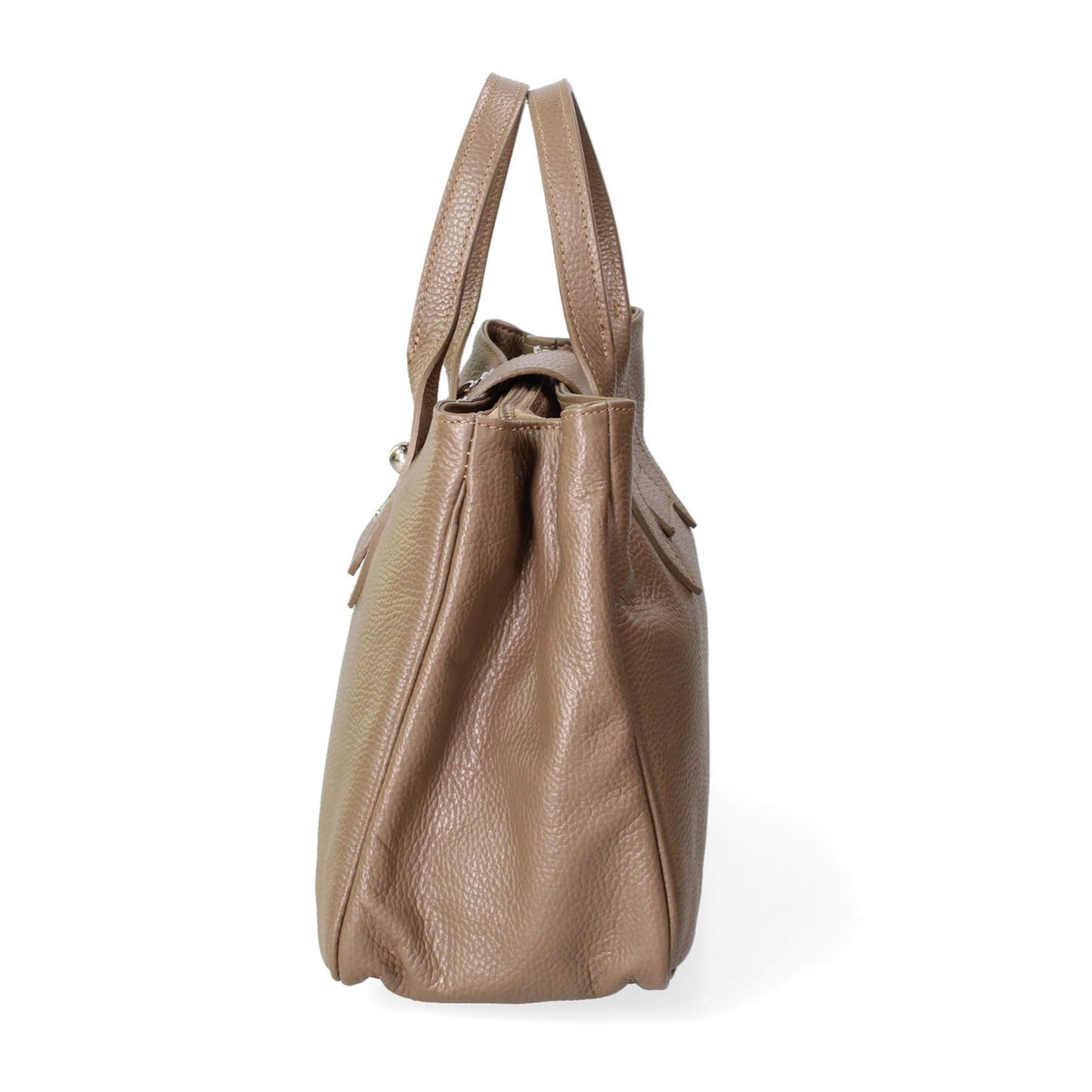 Borsa a mano da donna - Modello Ascoli - Pelle stampata cocco - 35.0 x 25.0 x 15.0 cm