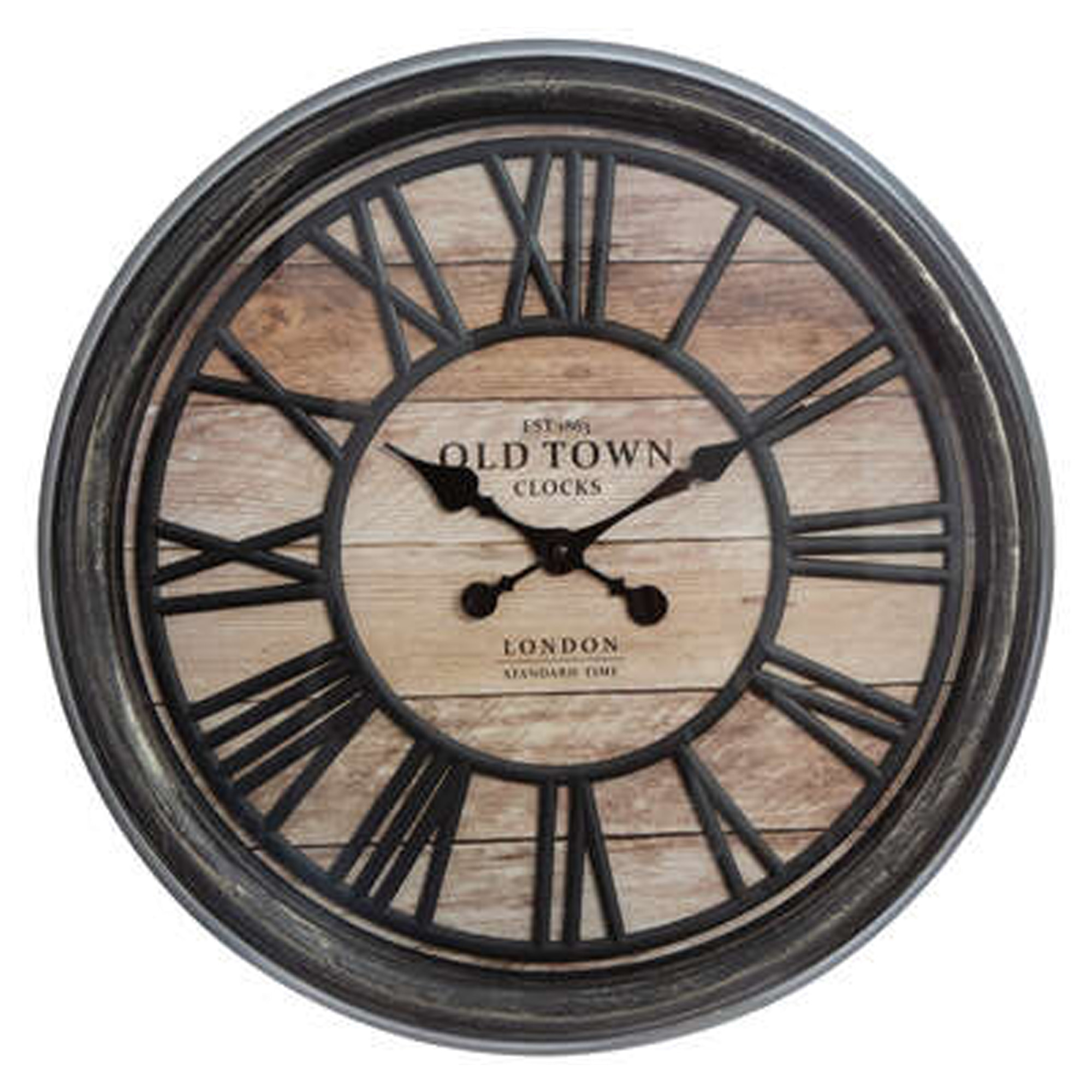Reloj decorativo en relieve en plástico pr. 49 x pr. 5,5 cm