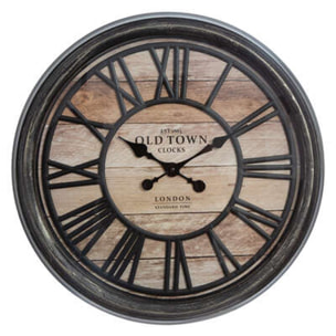 Reloj Decorativo en relieve en plastico Pr. 49 x Pr. 5,5 cm