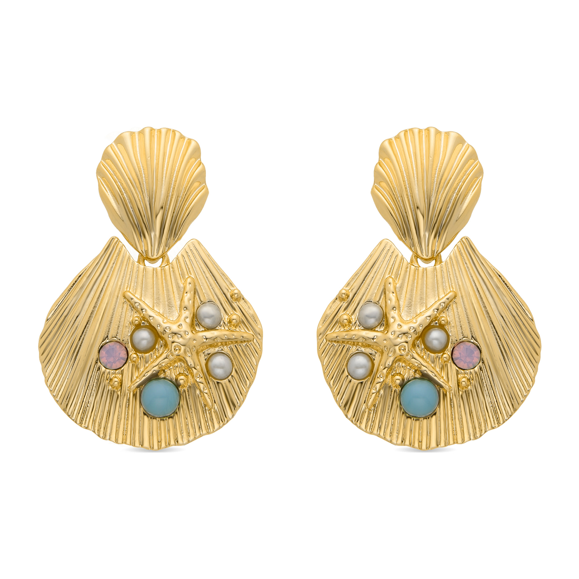 Pendientes acabado en oro amarillo de 18k