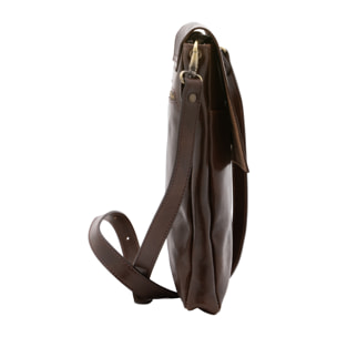 Borsa a tracolla  da uomo In Vera pelle Made in Italy 31x35x4 cm