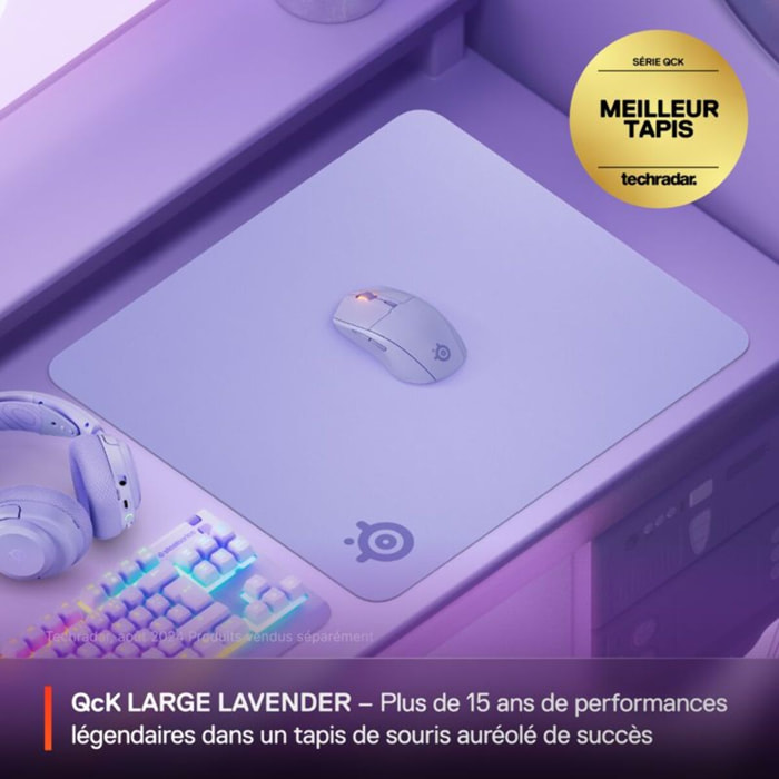 Tapis de souris STEELSERIES QcK L Lavande