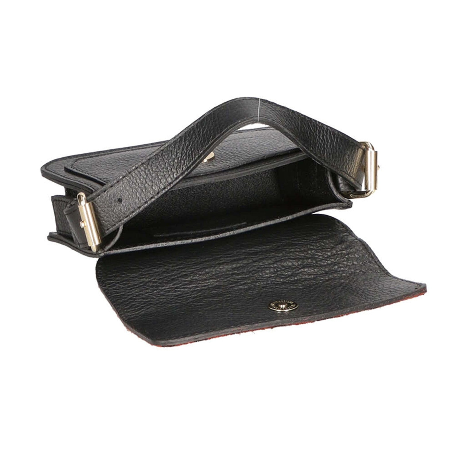 Borsa a mano da donna - Modello Aleide - Vera pelle - 18.0 x 11.0 x 6.5 cm