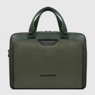 Piquadro Borsa da lavoro in pelle porta pc e porta iPad® con protezioni antiurto e RFID