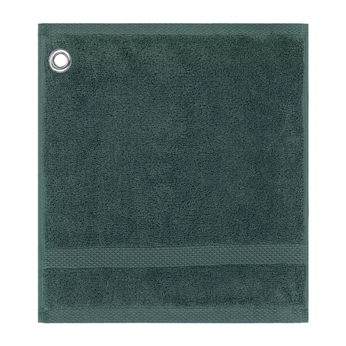 Carre avec oeillet pur coton 550 g/m² uni anthracite Elea crepuscule