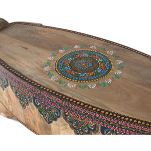 Banco de Madera de Mango 157 Cm Estilo Artesanal Étnico