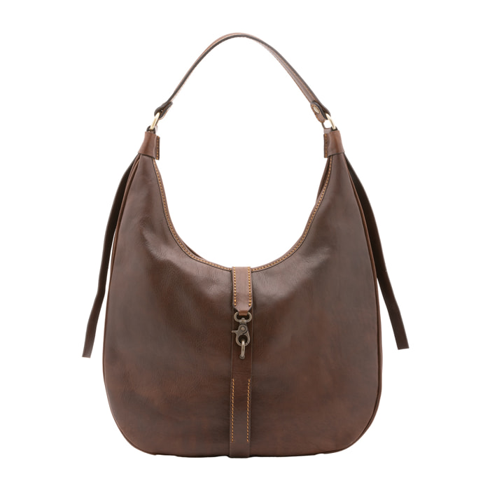 Borsa a spalla  unisex In Vera pelle Made in Italy 38x28x10 cm