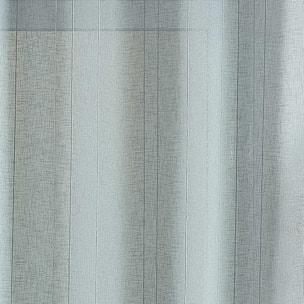 Voilage tamisant uni à fines rayures - Gris clair