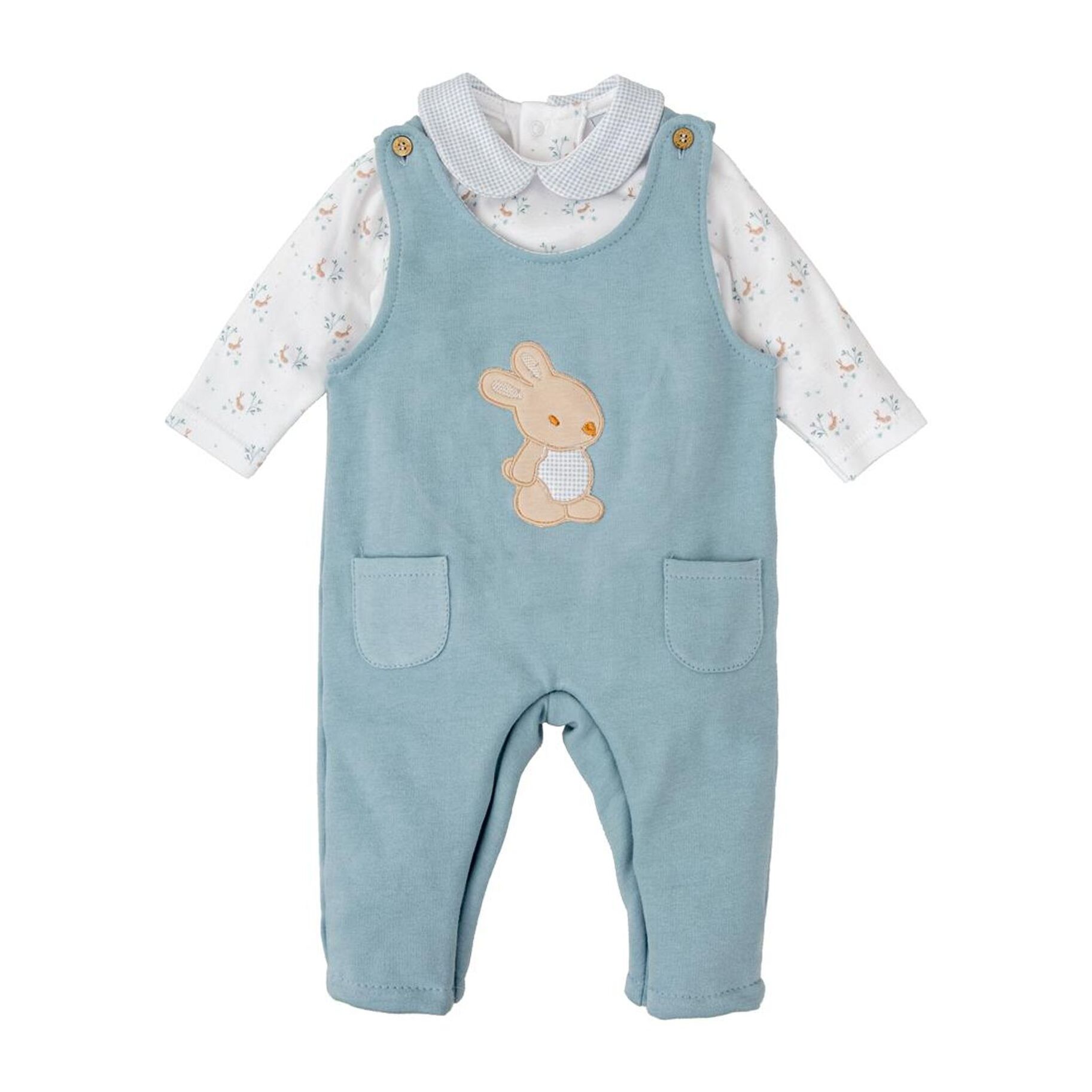 Conjunto Peto + Camiseta Bebe Niño Pradera