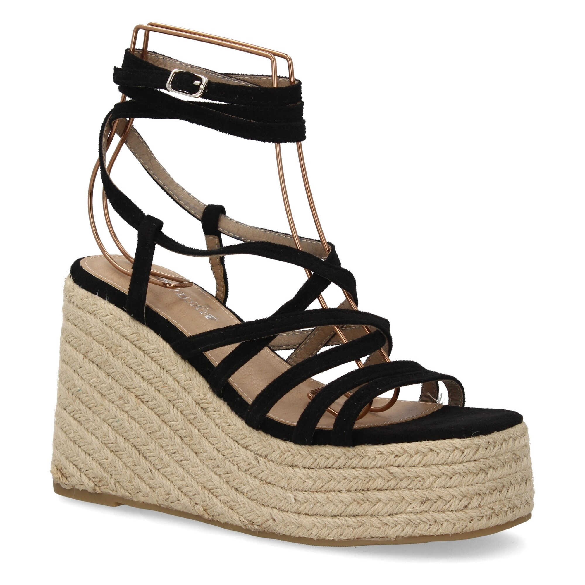 Sandalia romana cuña alta plataforma para mujer