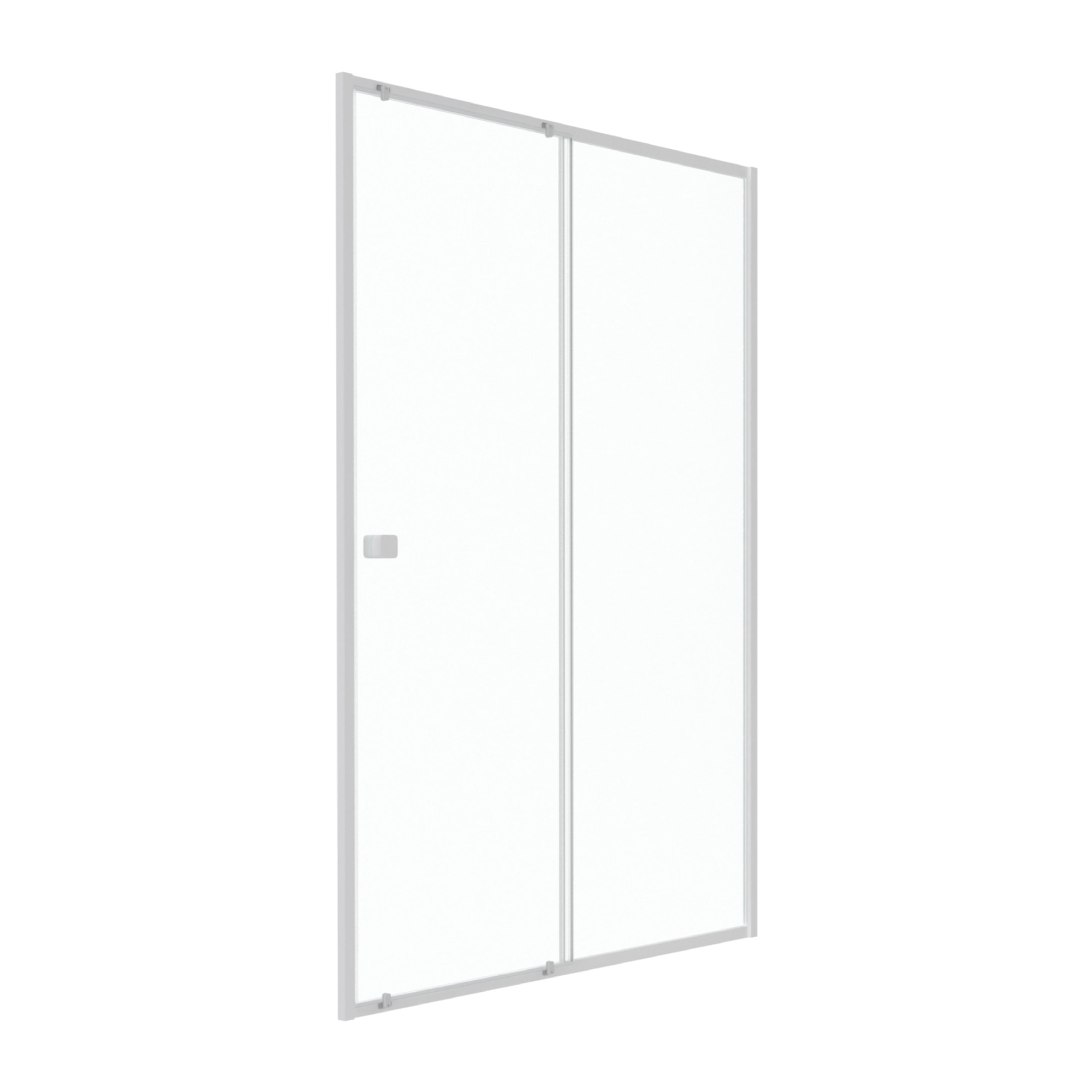 Porte de douche coulissante blanc 140x185cm - extensible - WHITY slide 140