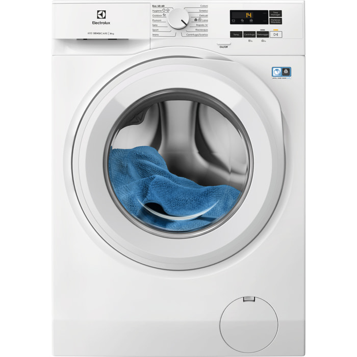 Electrolux Lavatrice serie 600 SensiCare 8 kg EW6F18DW