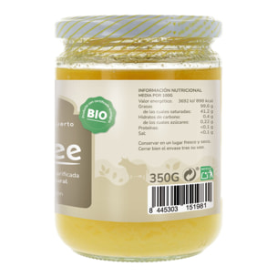 PLANETA HUERTO | Pack 2x Ghee Mantequilla Clarificada ECO 350g – Mantequilla Ghee Ecológica, Alta en Nutrientes y Fácil Digestión