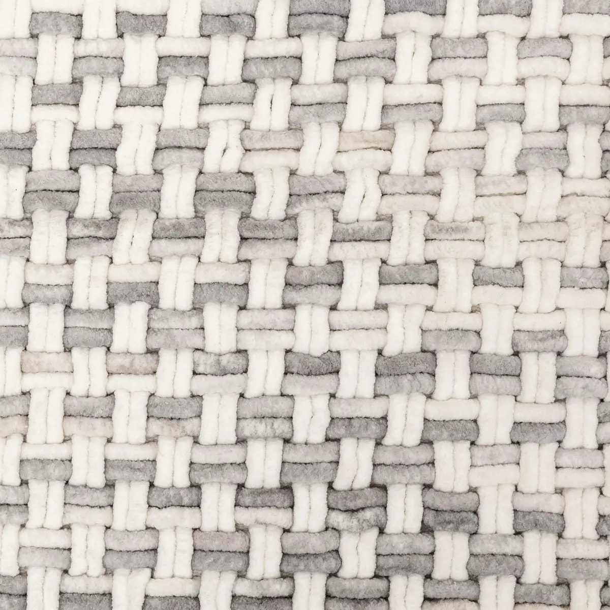 Tapis tressé gris 50x75cm