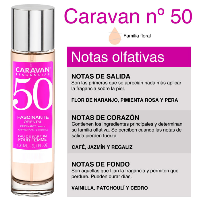 Caravan fragancias set de 2 frascos perfume de mujer nº50, de 150 ml