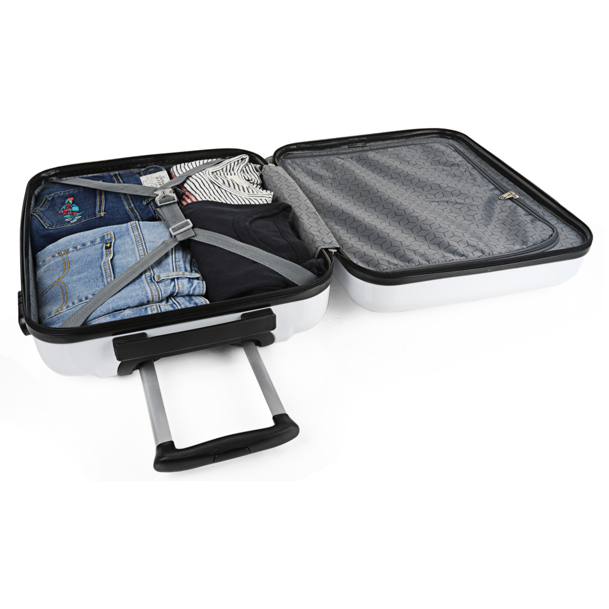 Maleta Pc Pequeña Itaca Stickers Blanco