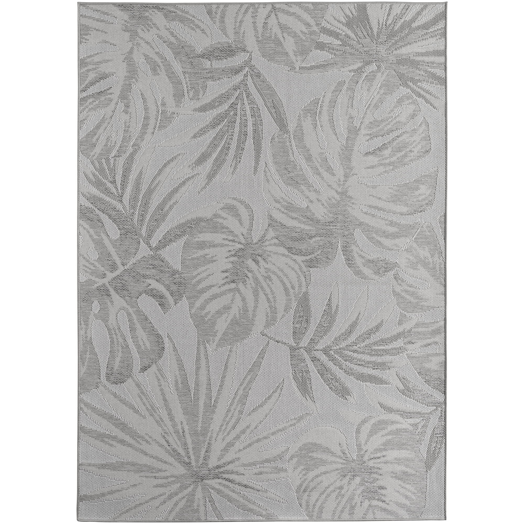TENERIFE - Tapis intérieur/extérieur gris, design tropical