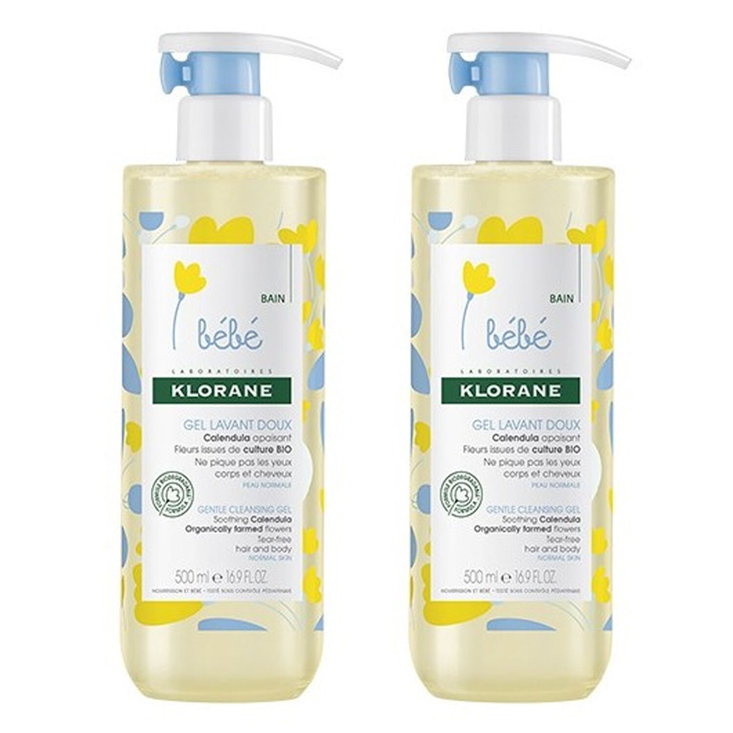 Gel Lavant Doux Bébé  - 2 x 500 ml
