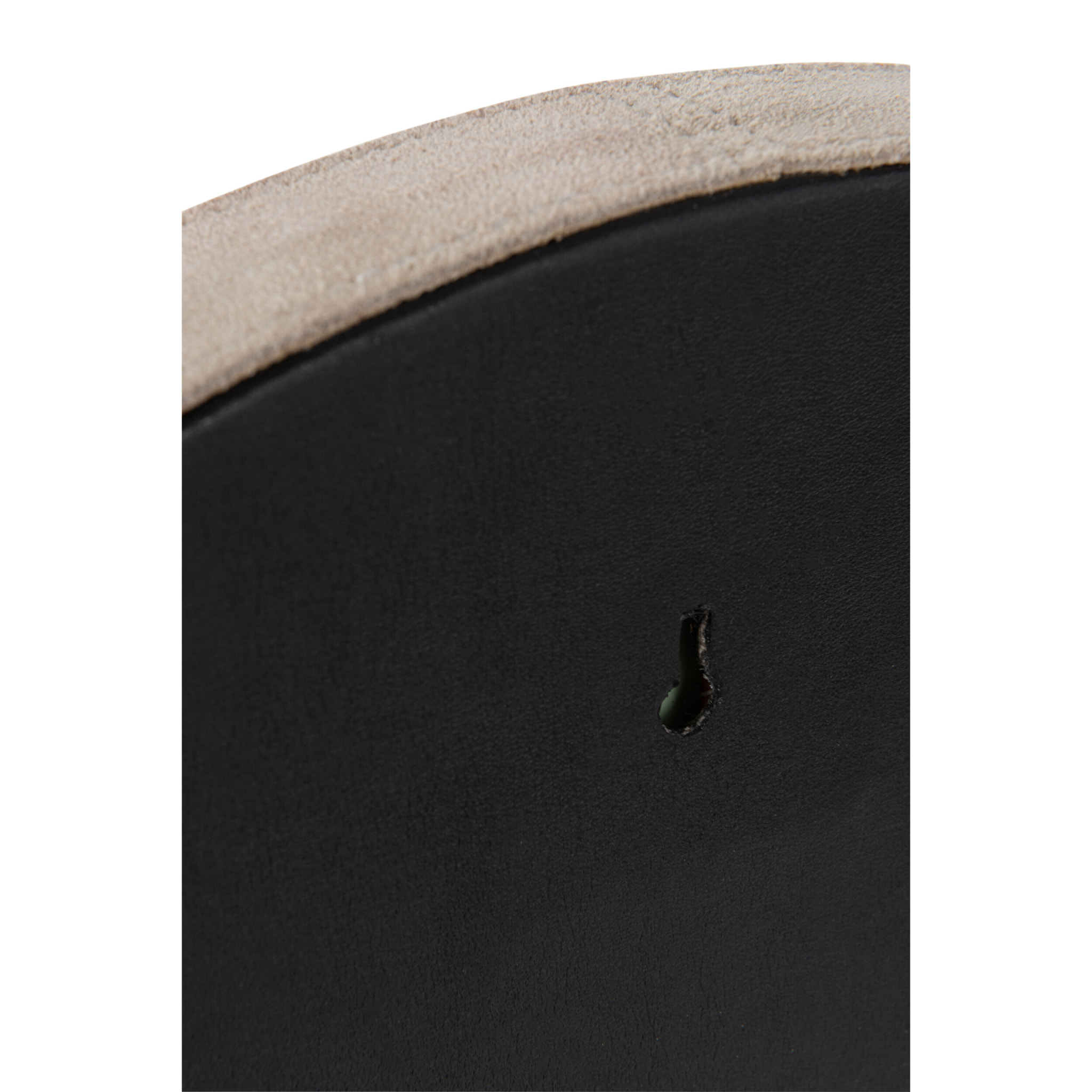 J-Line miroir Rond - cuir - beige - small - Ø 40 cm