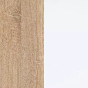 Pack salón con mesa de centro Arlet Plus V2 Blanco Artik (Blanco Mate) - Roble Canadian