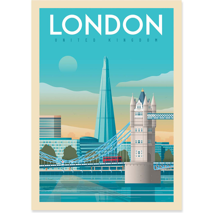 Affiche - London tower bridge - Olahoop Travel Posters